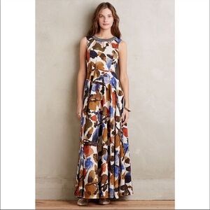 Anthropologie Ranna Gill Finola Beaded Maxi Dress